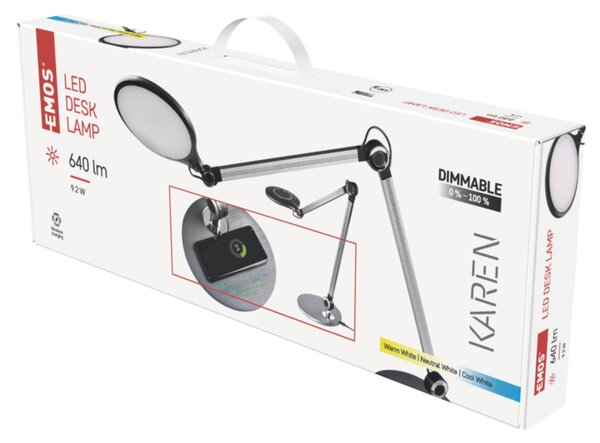 Stolní LED lampa KAREN černá