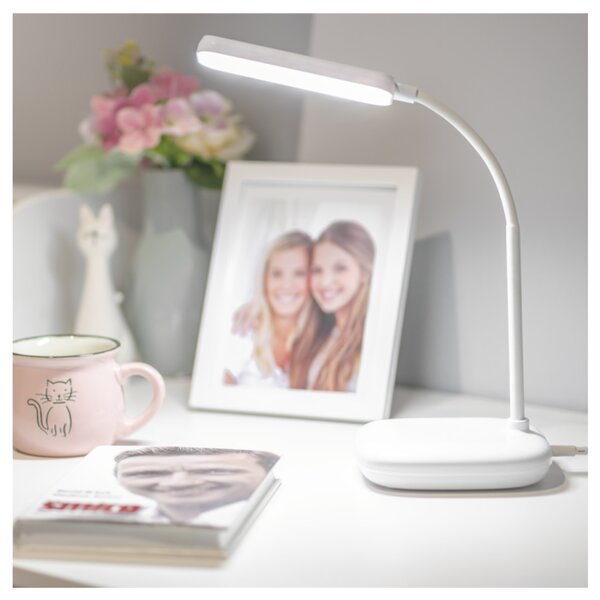 Stolní LED lampa MOLLY bílá