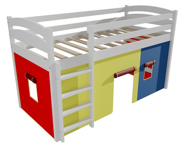 Vomaks Patrová zvýšená postel ZP 001 Rozměr: 80 x 180 cm, Barva: barva bílá