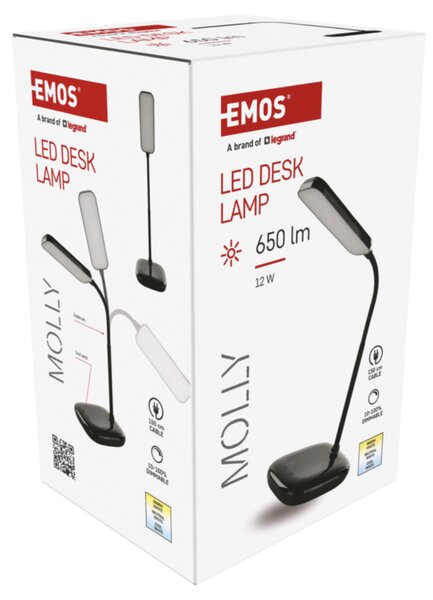 Stolní LED lampa MOLLY černá