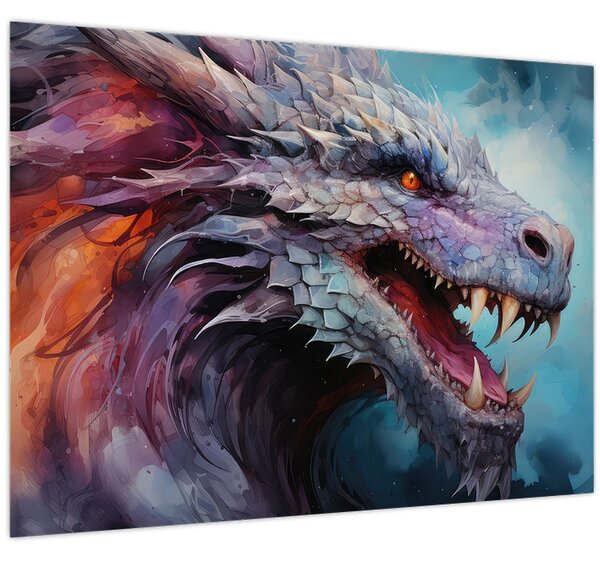 Obraz - Ilustrace draka (70x50 cm)