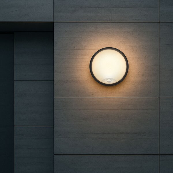 SOLIGHT LED venkovní osvětlení se senzorem CCT 15/18/20W 1800Lm 22cm 2v1 IP65