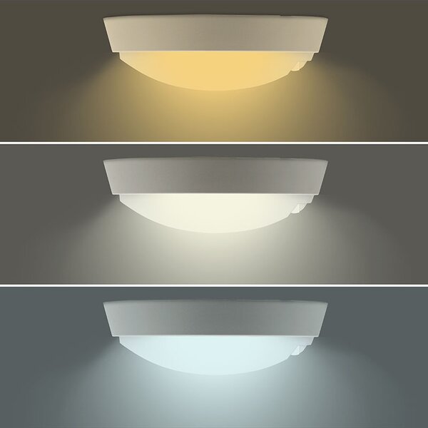 SOLIGHT LED venkovní osvětlení se senzorem CCT 15/18/20W 1800Lm 22cm 2v1 IP65