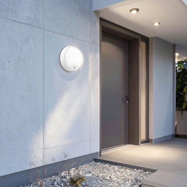 SOLIGHT LED venkovní osvětlení se senzorem CCT 15/18/20W 1800Lm 22cm 2v1 IP65