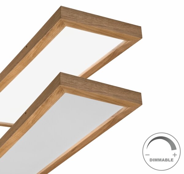 Brilagi-LED Stmívatelné svítidlo WOODY FRAME LED/50W/230V dub 120x30 cm IP44 +DO