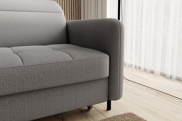 Elegantní rozkládací sedací souprava ZULEYKA - šedá 1, levý roh