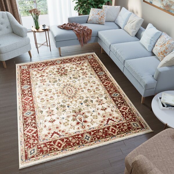 Makro Abra Kusový koberec RIVOLI EE65B Klasický krémový Rozměr: 120x170 cm