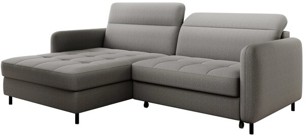 Elegantní rozkládací sedací souprava ZULEYKA - šedá 1, levý roh