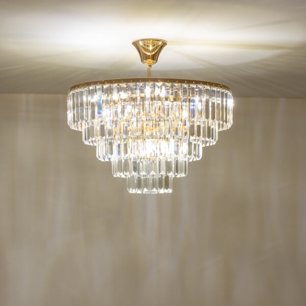 Brilagi - Přisazený lustr CRYSTAL 5xE14/40W/230V zlatá