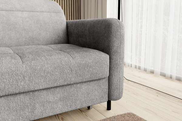 Elegantní rozkládací sedací souprava ZULEYKA - šedá 3, levý roh