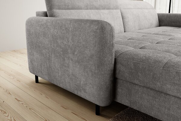 Elegantní rozkládací sedací souprava ZULEYKA - šedá 3, levý roh