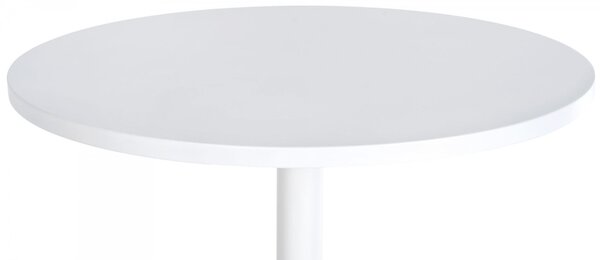 Barový stůl kulatý DS25199, bílý / rám bílý - v108 x Ø60 cm