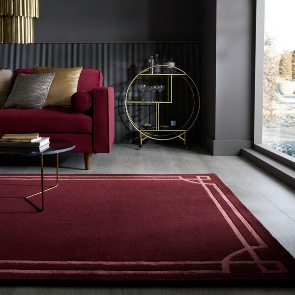 VLNĚNÝ KOBEREC, 120/170 cm tmavě červená Flair Rugs - Online Only koberce & rohožky, Online Only