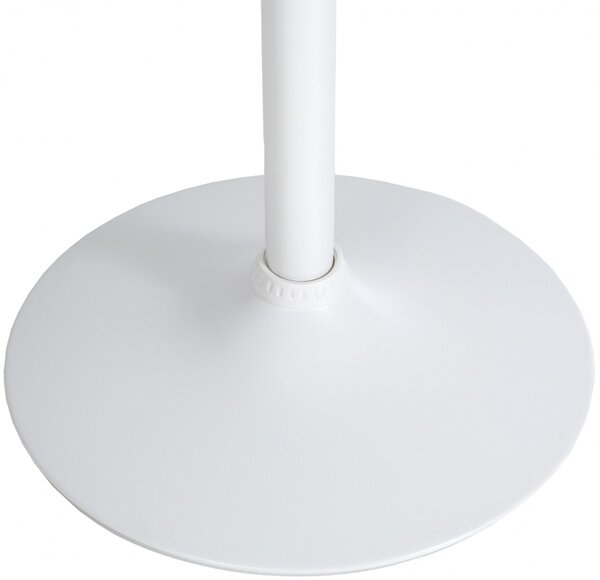 Barový stůl kulatý DS25199, bílý / rám bílý - v108 x Ø60 cm