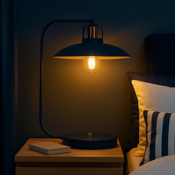 Stolní lampa FELIX 1xE27/60W/230V modrá