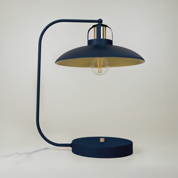 Stolní lampa FELIX 1xE27/60W/230V modrá