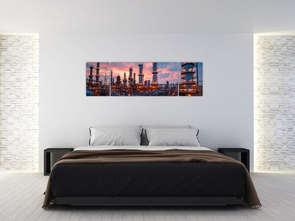 Obraz - Průmyslový závod (170x50 cm)