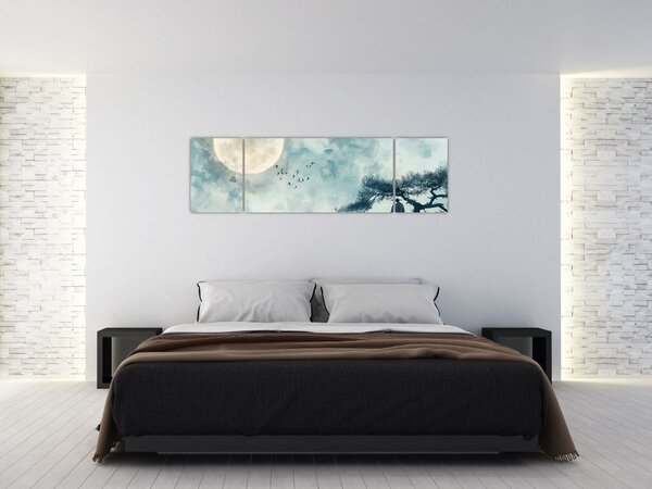 Obraz - Malba úplňku (170x50 cm)