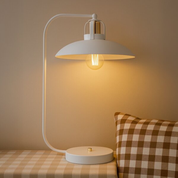 Stolní lampa FELIX 1xE27/60W/230V bílá