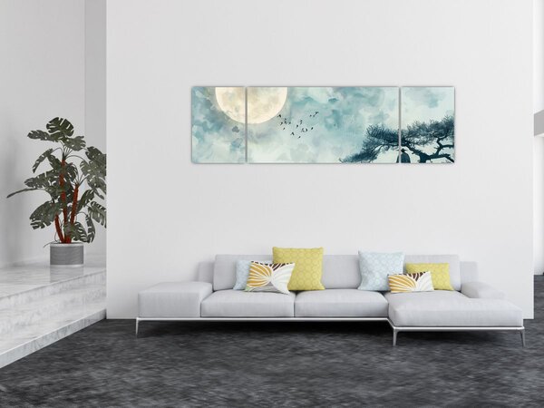 Obraz - Malba úplňku (170x50 cm)