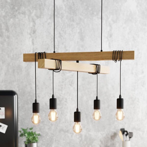 Eglo 43629 - Lustr na lanku TOWNSHEND 5xE27/60W/230V