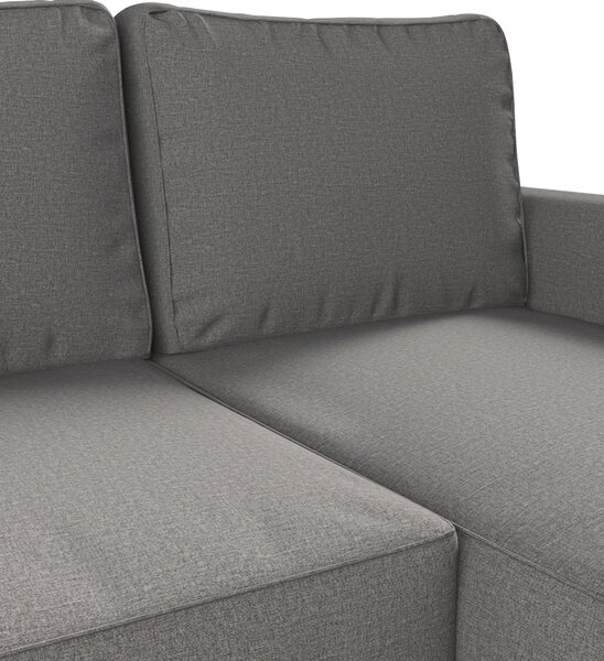 Potah na pohovku IKEA Backabro rozkládací se šezlongem barva šedá látka pletený vzor