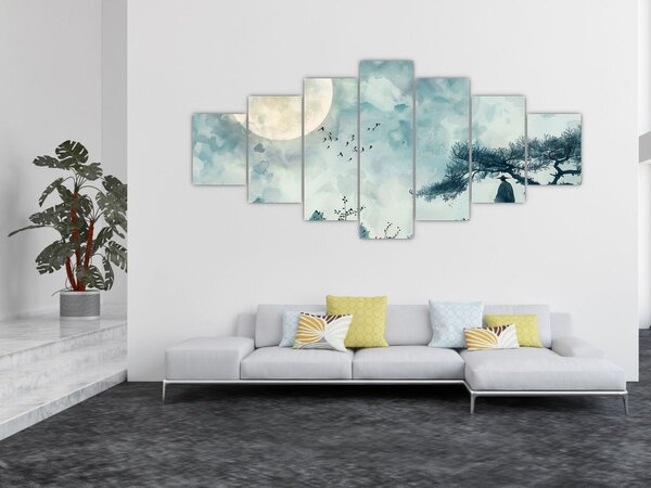 Obraz - Malba úplňku (210x100 cm)