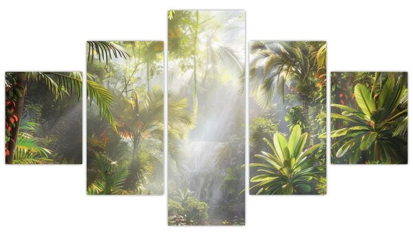 Obraz - Tropický deštný prales (125x70 cm)