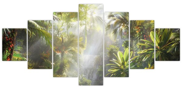 Obraz - Tropický deštný prales (210x100 cm)