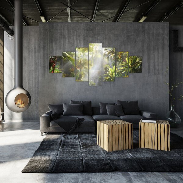 Obraz - Tropický deštný prales (210x100 cm)