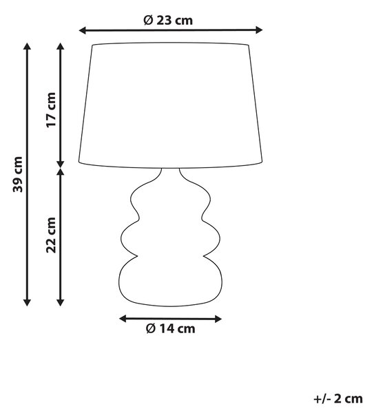 Stolní lampa ARAPEY Papírmaš Bílá