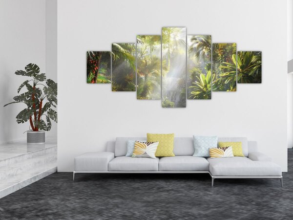 Obraz - Tropický deštný prales (210x100 cm)