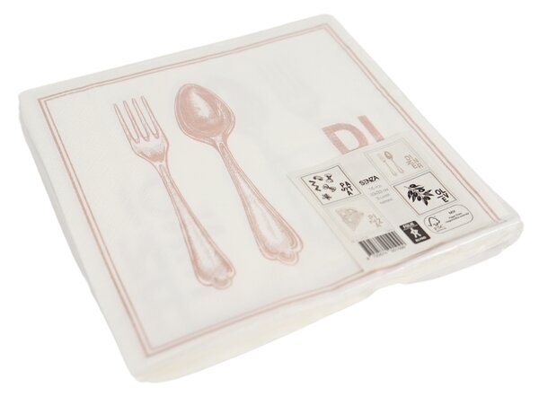 Servírovací ubrousky HAPPY COOKING 33x33 cm, 16 ks