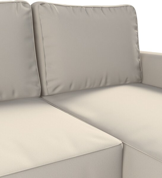 Potah na pohovku IKEA Backabro rozkládací se šezlongem barva béžová látka pletený vzor