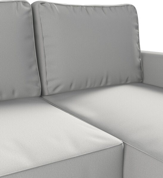 Potah na pohovku IKEA Backabro rozkládací se šezlongem barva šedá látka pletený vzor