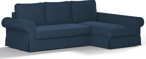 Potah na pohovku IKEA Backabro rozkládací se šezlongem barva tmavě modrá