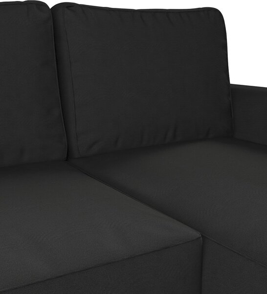 Potah na pohovku IKEA Backabro rozkládací se šezlongem barva černá látka pletený vzor
