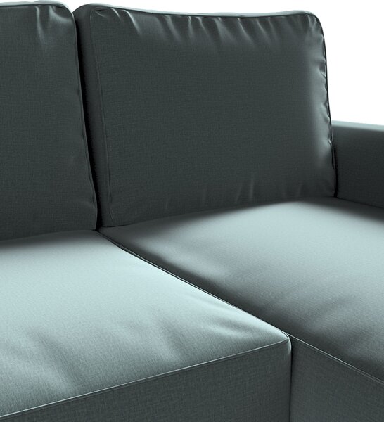 Potah na pohovku IKEA Backabro rozkládací se šezlongem barva zelená látka sametová