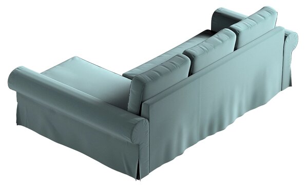 Potah na pohovku IKEA Backabro rozkládací se šezlongem barva zelená látka sametová
