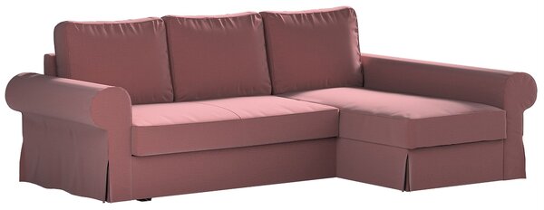 Potah na pohovku IKEA Backabro rozkládací se šezlongem barva fialová látka sametová