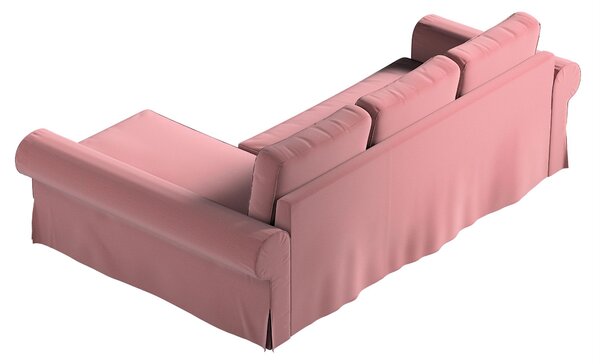 Potah na pohovku IKEA Backabro rozkládací se šezlongem barva fialová látka sametová