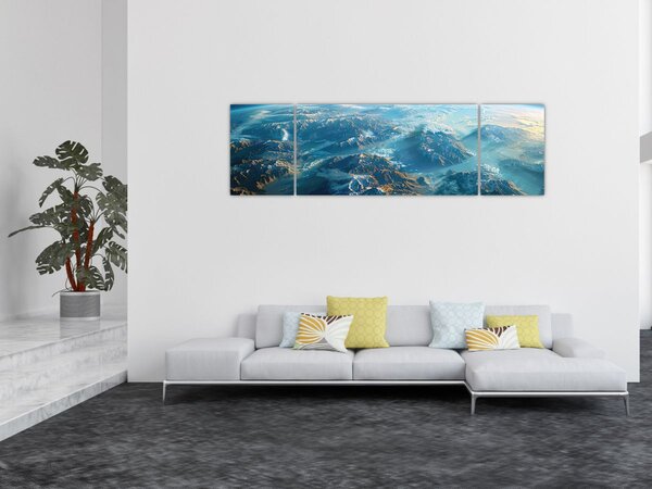 Obraz - Pohled z vesmíru (170x50 cm)