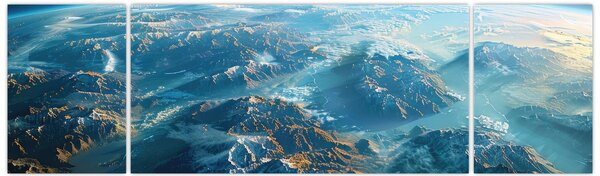 Obraz - Pohled z vesmíru (170x50 cm)