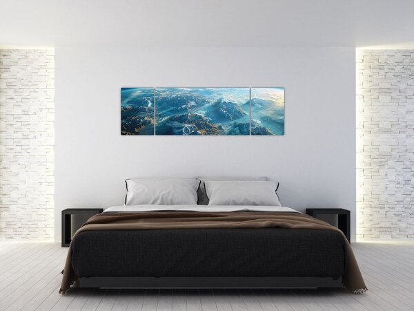 Obraz - Pohled z vesmíru (170x50 cm)