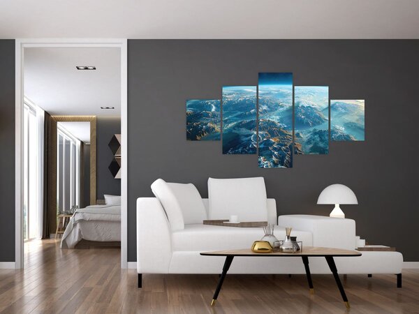 Obraz - Pohled z vesmíru (125x70 cm)