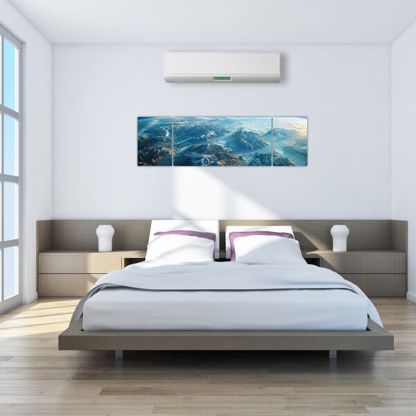 Obraz - Pohled z vesmíru (170x50 cm)