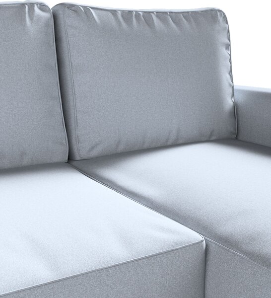 Potah na pohovku IKEA Backabro rozkládací se šezlongem barva modrá látka pletený vzor