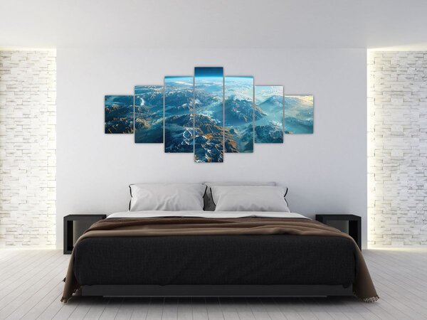 Obraz - Pohled z vesmíru (210x100 cm)