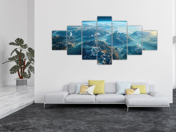 Obraz - Pohled z vesmíru (210x100 cm)