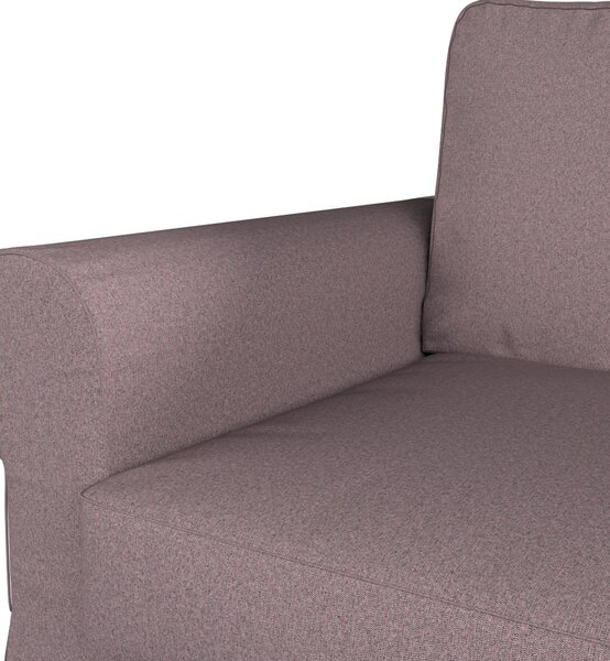 Potah na pohovku IKEA Backabro rozkládací se šezlongem barva růžová látka pletený vzor